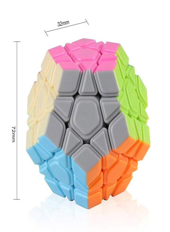 Authfort Cube Combo of Megaminx and Pyraminx Pyramid Triangle High Speed Stickerless Magic Puzzle Cube (Triangle & Megaminx Combo) (2 Pieces) - Image 4